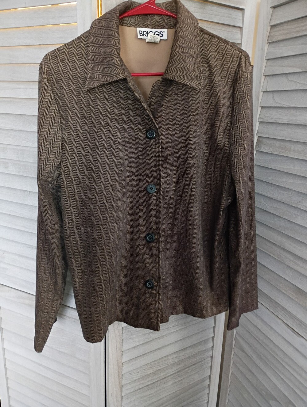 BRIGGS Size Medium Women's Light Weight Blazer Top READ FULL DESCRIPTION